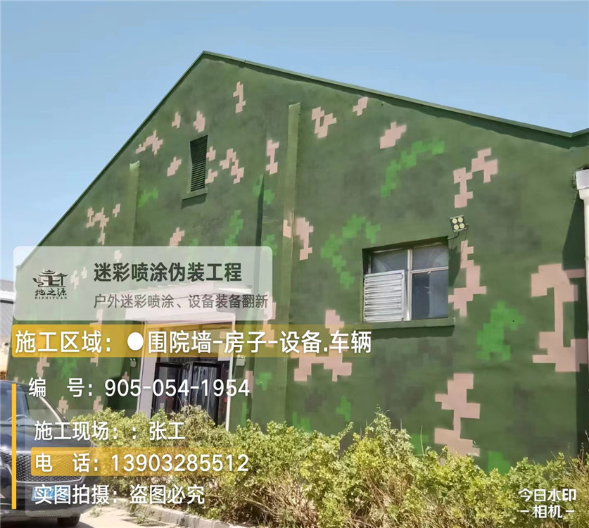 百色外墙数码迷彩漆施工报价清单(100㎡标准墙面测算)